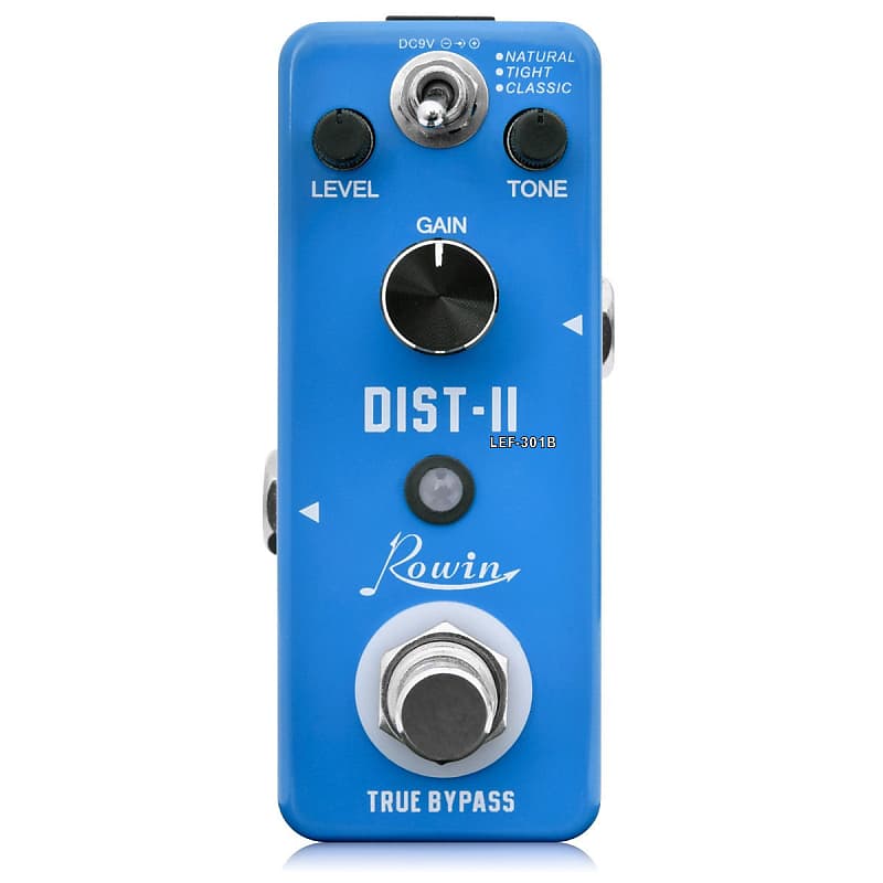 Rowin LEF-301B Distortion II Guitar Effect Pedal True Bypass | Reverb