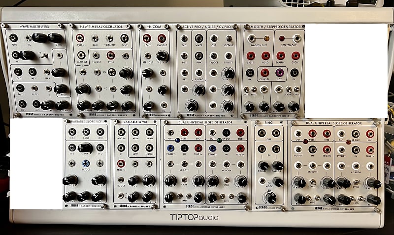 鍵盤楽器 Random*Source Serge APNC Random Source Serge Modular System w/ ATA Case & Cables