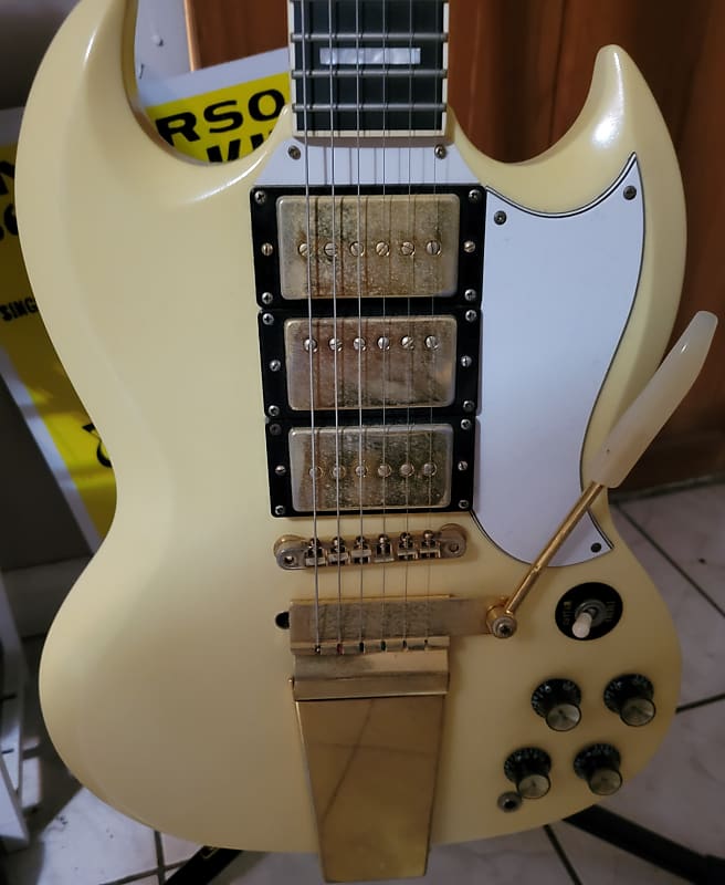 Edwards E-SG 60's SG Custom 2004 - Cream/white | Reverb