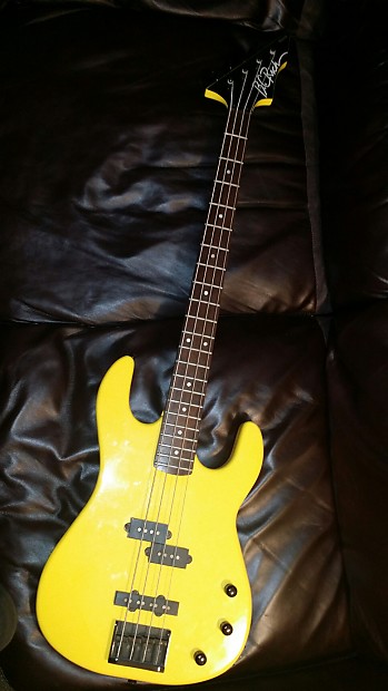 B. C. Rich ST Platinum Bass 1980s Korea Yellow