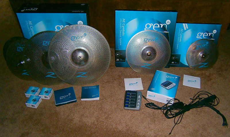 Zildjian GEN16 Cymbal Set COMPLETE Acoustic Low Volume Electronic AE drums drum FREE SHIPPING! image 1