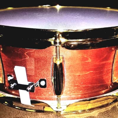 SNARE DRUM "RENOWN" BADGE MAPLE W/ REINFORCEMENT-RINGS - STOUT! FREE SHIP TO CUSA! image 4