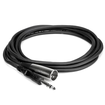 Hosa STX-105M Balanced Interconnect Studio Cable, 1/4 in TRS to XLR3M, 5ft image 2