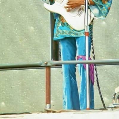 Fender Custom Shop '69 Closet Classic Stratocaster with Tele Headstock Olympic White Jimi Hendrix image 14