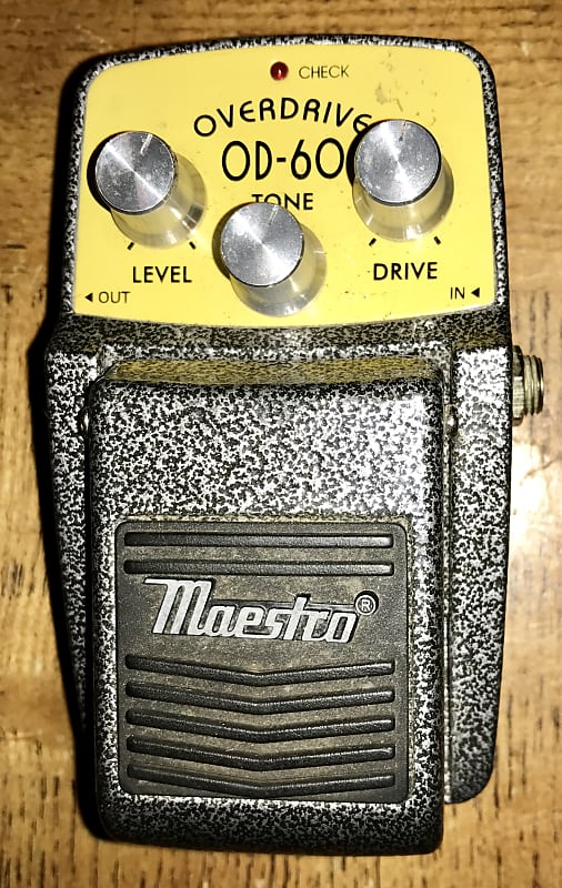 Vintage Maestro  Od 60 overdrive over drive guitar effects pedal  Yellow image 1