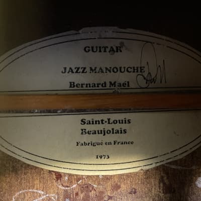 1973 bernard mael jazz manouche 12 string gypsy jazz acoustic guitar image 15