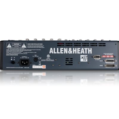 Allen & Heath AH-XB2-14 4 Mic Line + Dual Telco, compact broadcast console, Remote Mute facility, Logic and auto dim, 100mm faders, USB I/O image 3