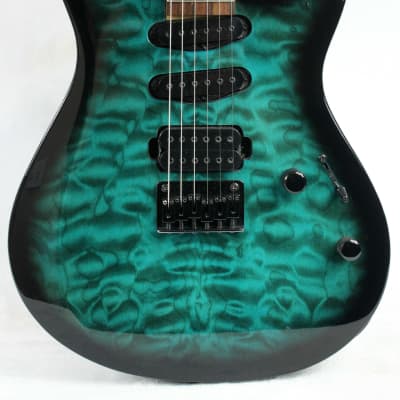 Fernandes DFX DragonFly X Electric Guitar Teal Burst Electric Guitar |  Reverb