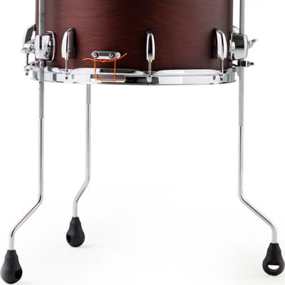 Pearl modern Utility Maple Floor Snare 14in x 10in Satin Mahogany image 1
