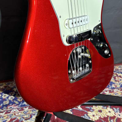 + Video Fender 1965 Candy Apple Red Matching Headstock With Neck Binding Guitarsmith Custom Guitar image 5