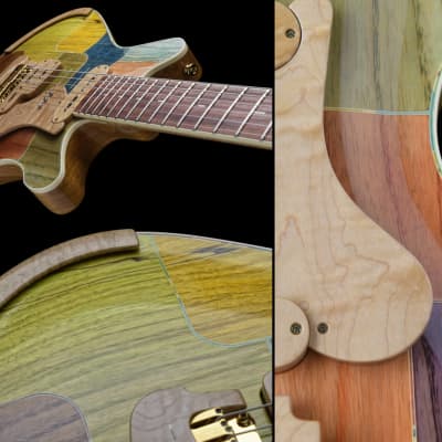 Jersey Girl Homemade Guitars “Coota-Coneysides” 2022 Multi Colored Inlaid  Top, NEW (Authorized Deale | Reverb