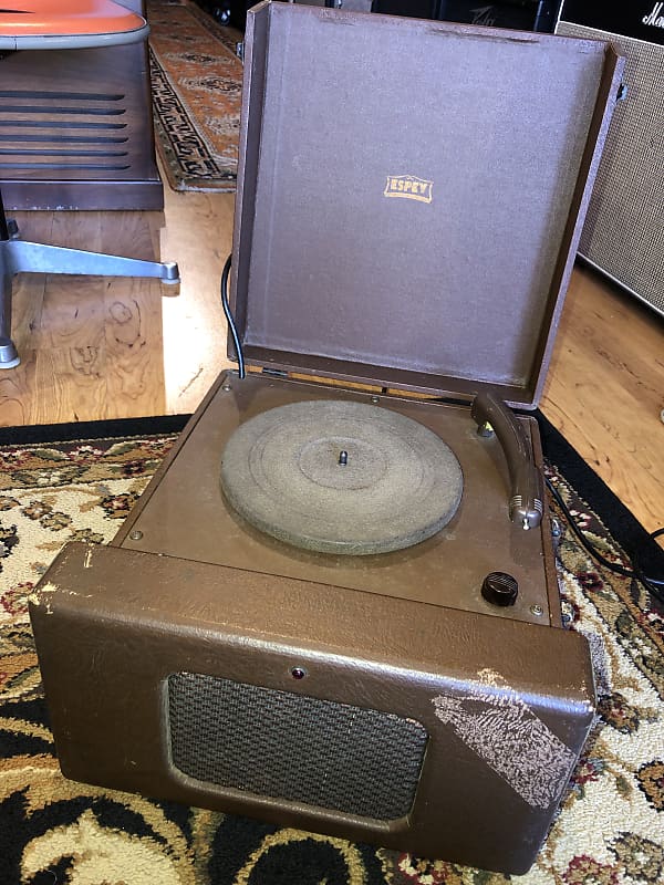 Espey 78 RPM Record Player/Built-in Speaker Vintage 1940’s(Recently Serviced) Brown image 1