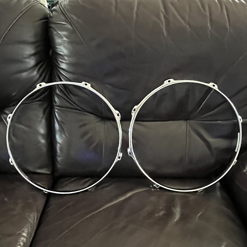 DW True Hoop 13” Snare Top & Bottom Hoops 8 Hole