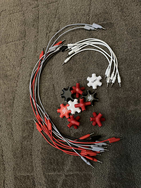 Stackable modular patch cable set Tiptop 2023 Black Reverb