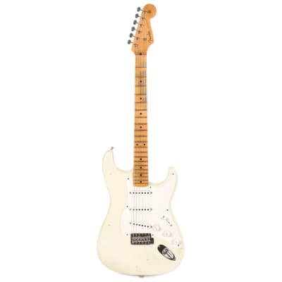 Fender Custom Shop 1955 Stratocaster "Chicago Special" Journeyman Relic Aged Olympic White (Serial #R95810) image 4
