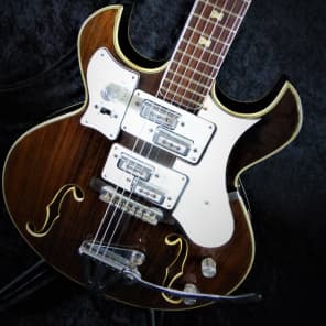 Norma Barney Kessel Split Pickup Walnut Vintage Guitar image 14