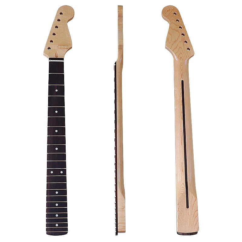 ST Electric guitar Neck 6 String 22 Fret Canadian Maple - | Reverb
