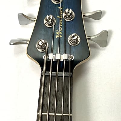 Form Factor Audio Wombat JS5 5-String  Bass Midnight Blue Gloss 35" Scale image 4