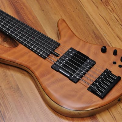 Fodera Emperor Std Limited Doctorbass Edition 6 string Ebony board 17.5mm Figured Redwood top image 5