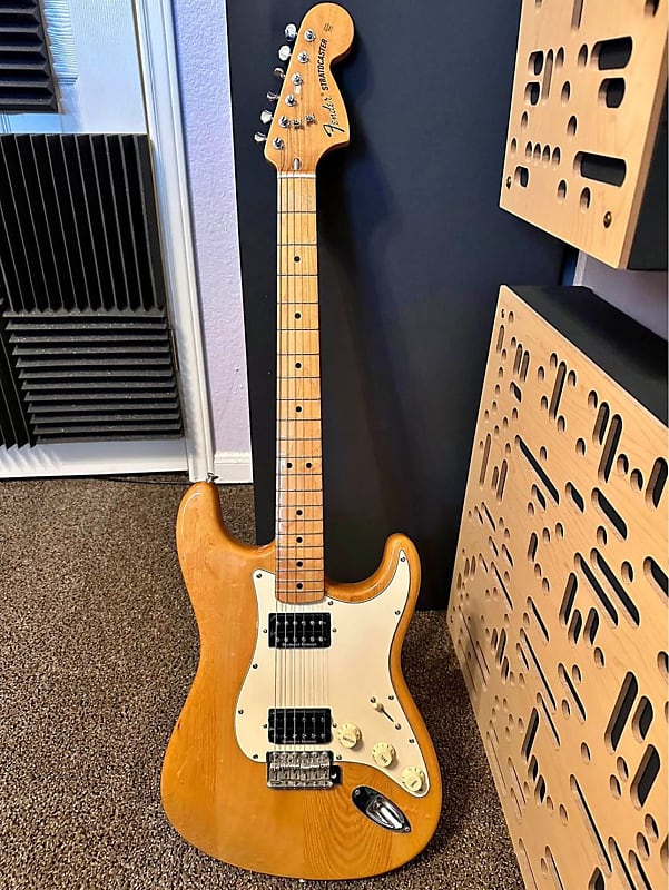 Fender Stratocaster 2000s Natural with humbuckers Reverb