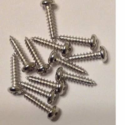 12 Pack Made in USA #2 X 3/8 inch Nickel Finish Phillips Tuner Screws for Guitar Machine Heads image 2