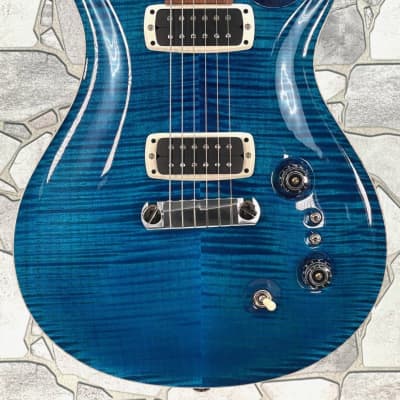Paul Reed Smith Paul's Guitar Flame Maple Top with the Nickel Package in Aquamarine with a Hardshell Case image 1