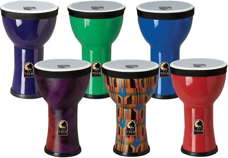 Toca Lightweight Doumbek Drums, Set of 6 Great for Reverb