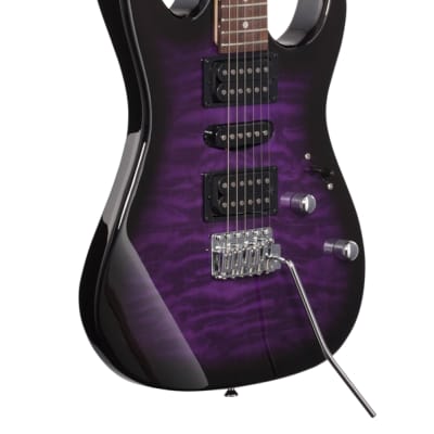 Ibanez Gio GRX70QA Electric Guitar Trans Violet Sunburst image 9