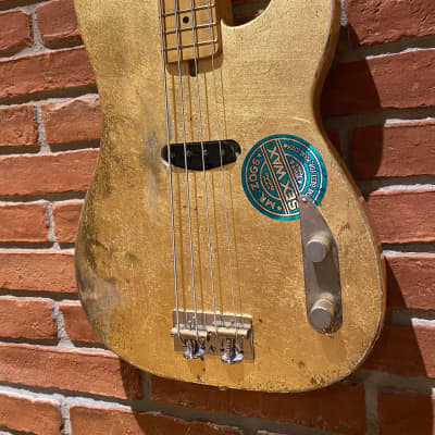 One-of-a-kind Custom Precision Bass Style 2018 Gold Leaf image 2