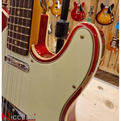Fender Custom Shop Limited Edition '60 Tele Heavy Relic Aged Candy Apple Red Over 3-Color Sunburst image 6