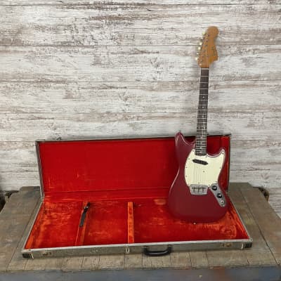 1966 Fender Musicmaster II with Rosewood Fretboard Dakota Red w/OHSC image 13