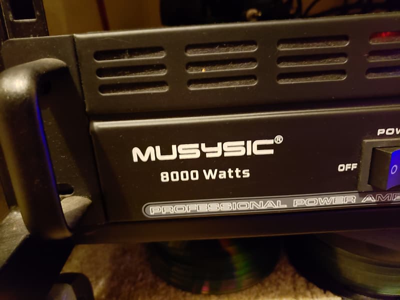 Musysic MU-8000 Professional 2 Channel 8000 Watts DJ or Band PA