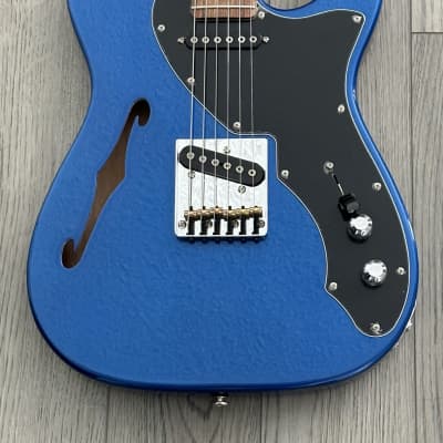 G&L ASAT Classic Thinline with Rosewood Fretboard 2023 - Metallic Blue image 4