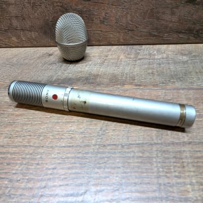 Sony ECM-23F Condenser Microphone 1970s - 1980s - Silver, works great image 2