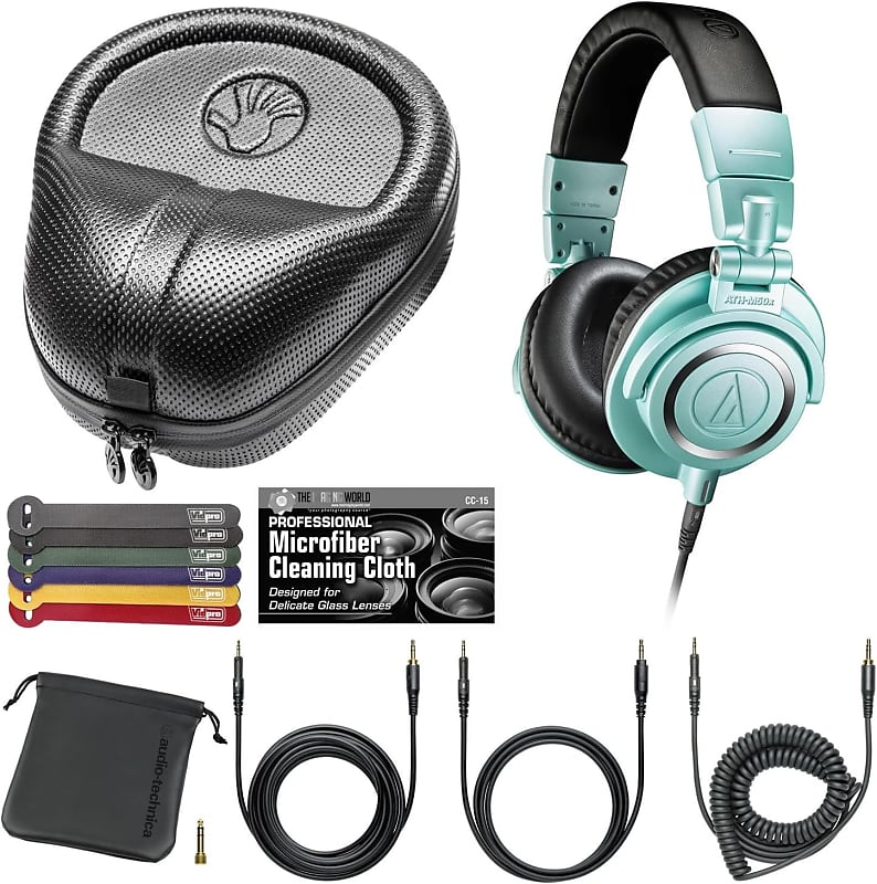  Audio-Technica ATH-M50X Professional Studio Monitor Headphones,  Black, Professional Grade, Critically Acclaimed, with Detachable Cable :  Audio-Technica: Musical Instruments