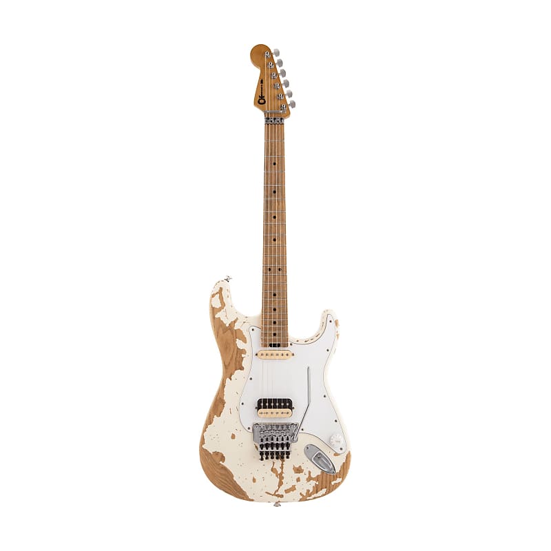 Charvel Henrik Danhage Ltd Ed Signature Pro-Mod So-Cal Style 1 Electric Guitar, White Relic image 1