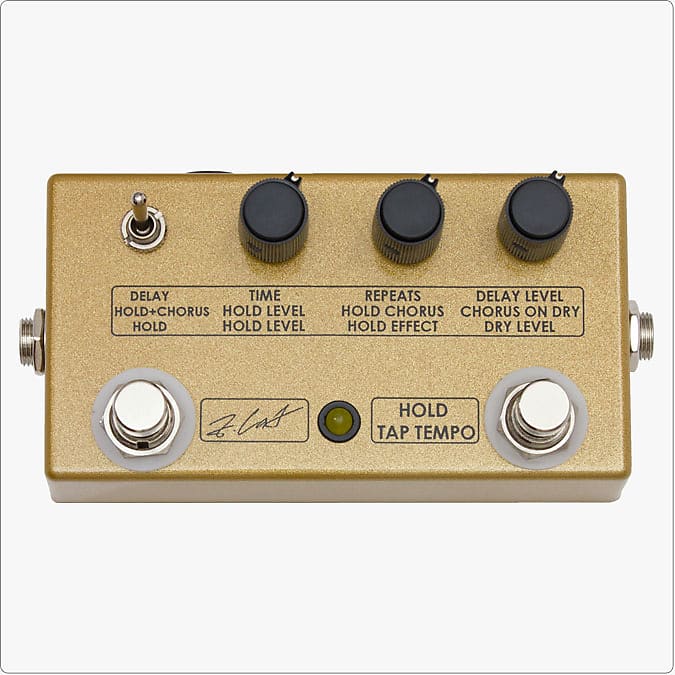 ZCAT Hold-Delay-Chorus pedal gold