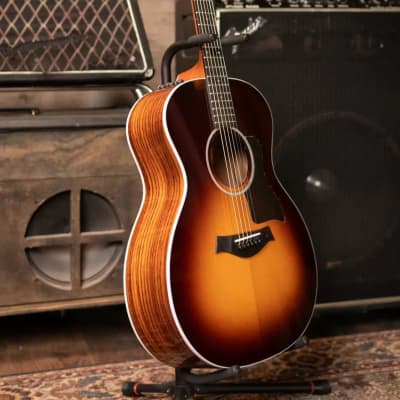 Taylor 214e-SB DLX Grand Auditorium Acoustic/Electric Guitar with Deluxe Hardshell Case - Floor Model Demo image 12