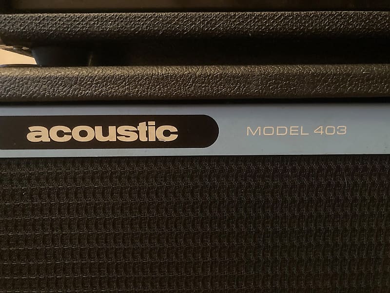 Acoustic 403 Guitar Cabinet 1980 Black | Reverb