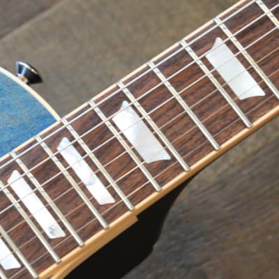 2015 Gibson Les Paul Traditional 100 Single-Cut Electric Guitar Ocean Blue image 8