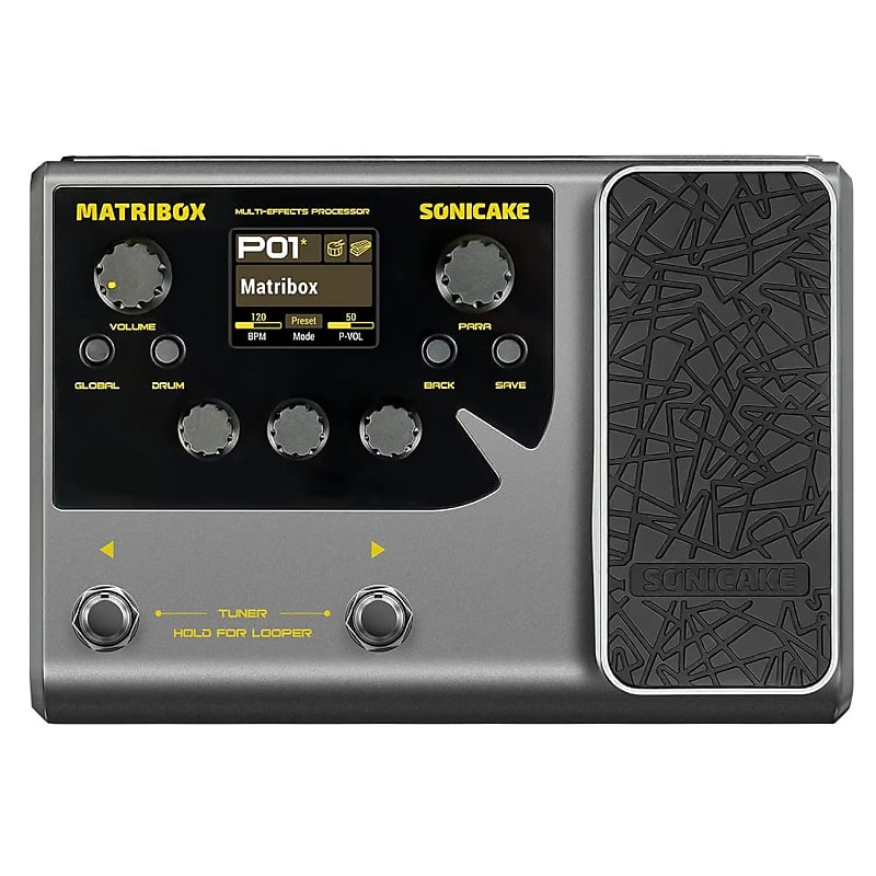 Multi-Effects Guitar Pedal Guitar Bass Amp Modeling Ir Cabinets Simulation With Expression Pedal Fx Loop Midi Stereo Otg Usb Audio Interface Matribox Qme-50 image 1