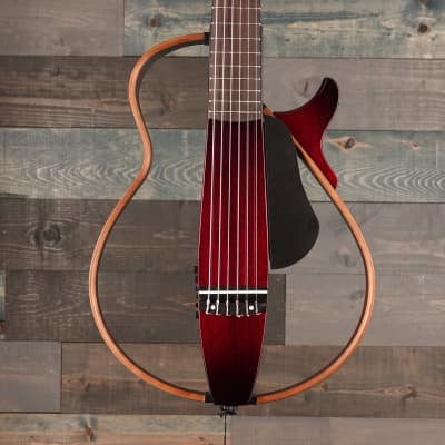 Yamaha SLG200N Crimson Red Burst Silent Guitar for sale