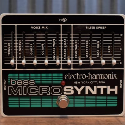 Electro-Harmonix EHX Bass Micro Synth Guitar Effect Pedal image 2