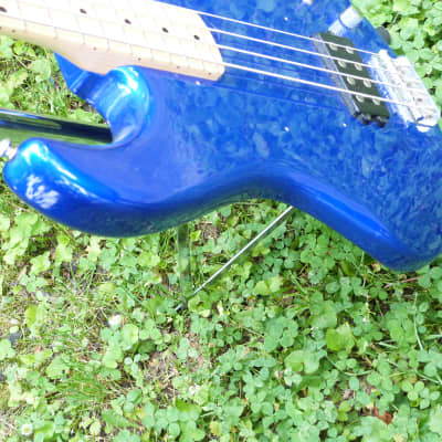 Fernandes 4 string bass HB pickup  blue image 5