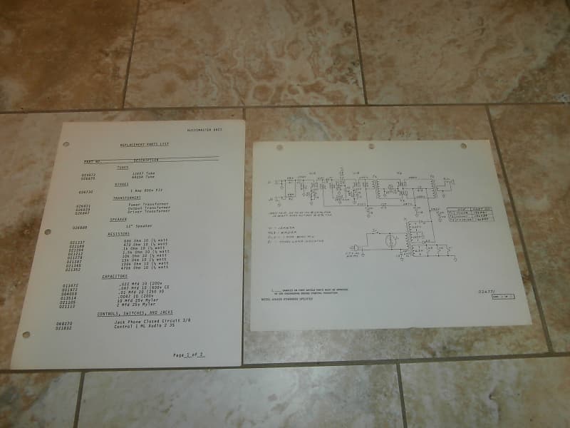 Vintage Early 1970's Fender Musicmaster Bass Amp Replacement Reverb