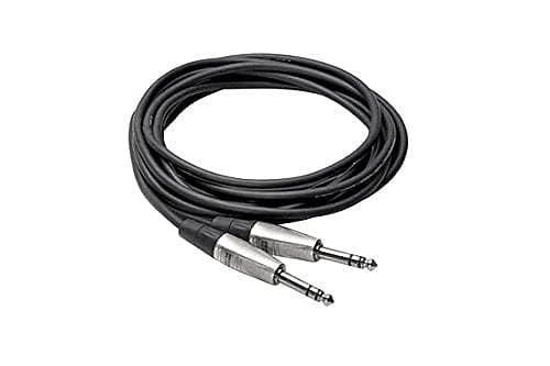 Hosa HSS-001.5 Pro Cable 1/4"" TRS to Same 1.5 Feet image 1