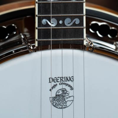 Deering Calico 5 String Curly Maple Resonator Banjo w/Spikes Installed #AX45 image 9