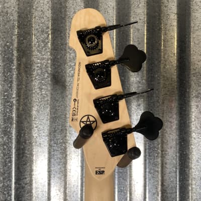ESP LTD FBJ-400 Frank Bello 4 String Bass EMG PJ Black Satin #0307 Used image 4
