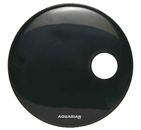 Aquarian Regulator Ported Black Bass Drum Head image 1