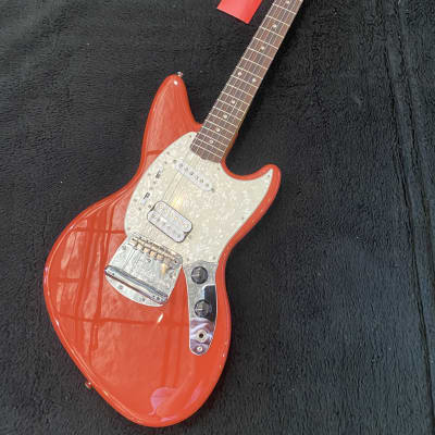 Fender Kurt Cobain Jag-Stang Fiesta Red #MX21544358 (7lbs, 10.6oz) for sale